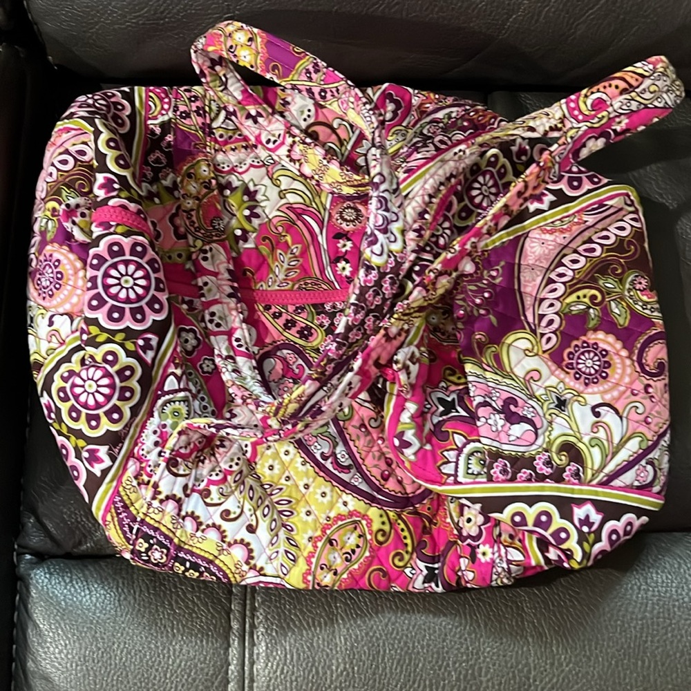 Vera Bradley Berry paisley travel bag